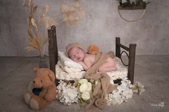 Reportajes de fotografía de recién nacido en valladolid newborn