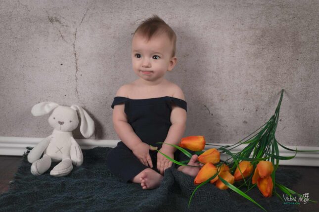 Reportajes de fotografía infantiles de bebe y nino en valladolid