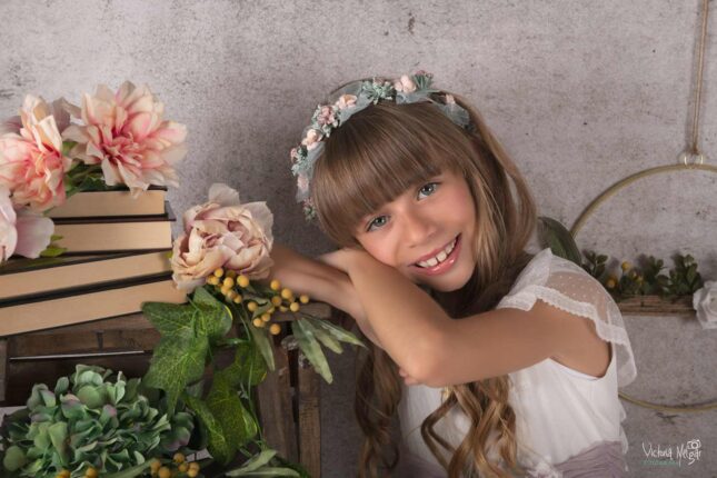 reportajes de fotografía de comunión de bebes y niños en valladolid