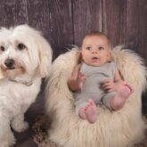 bebe y nino victoria melgar reportaje de fotografía de navidad en valladolid